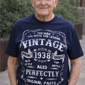 Born in 1938 Tee in Dark Blue